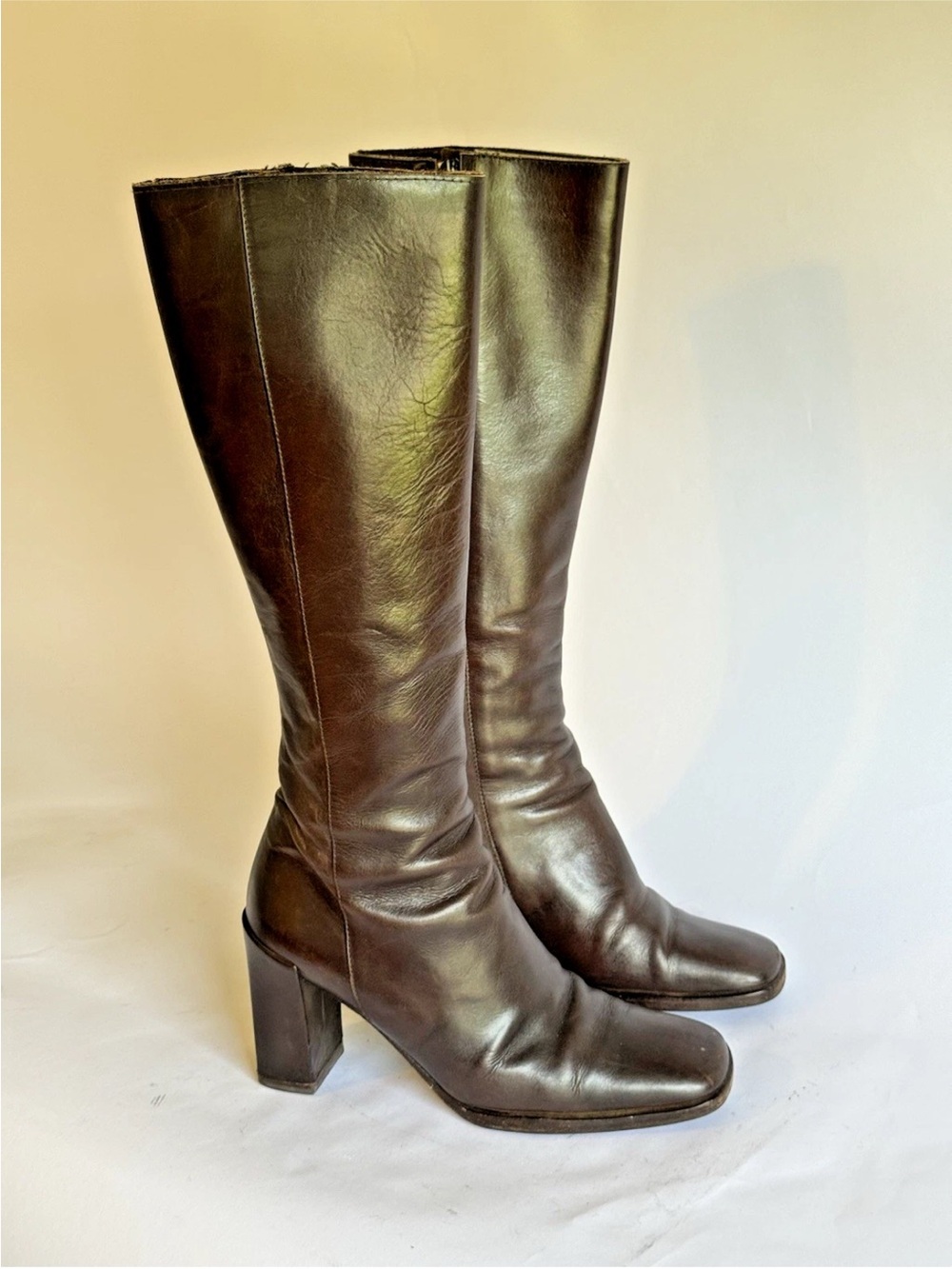 Gucci Brown Leather Boots Women's
Size 5.5